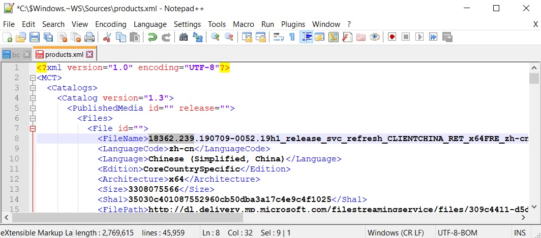 Windows 10 version 1903 MCT