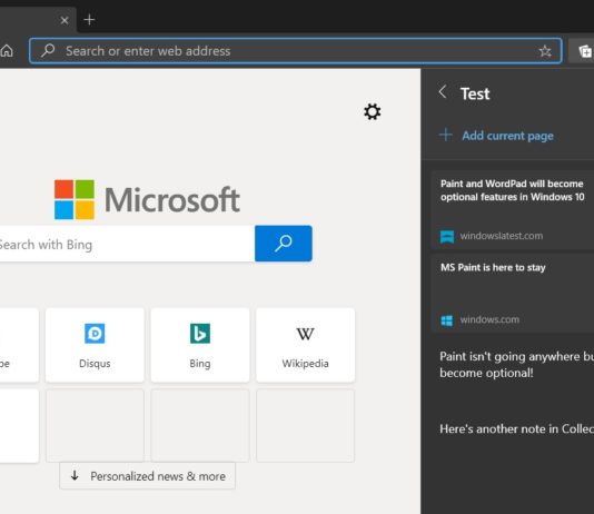 Collections in Edge