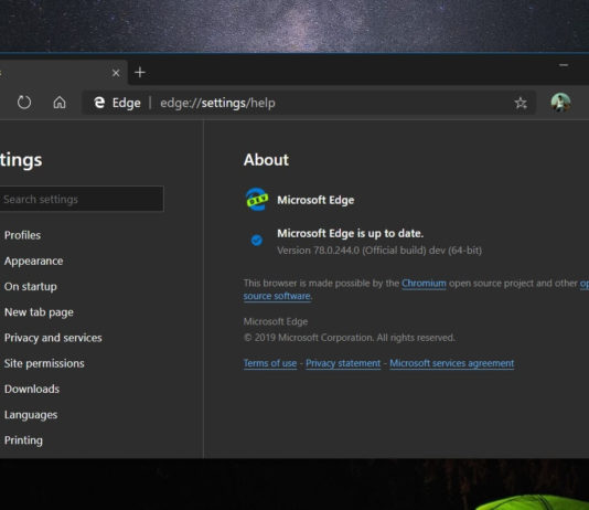 Microsoft Edge updates on Windows 10 with dark mode tweaks Edge Dev on Windows