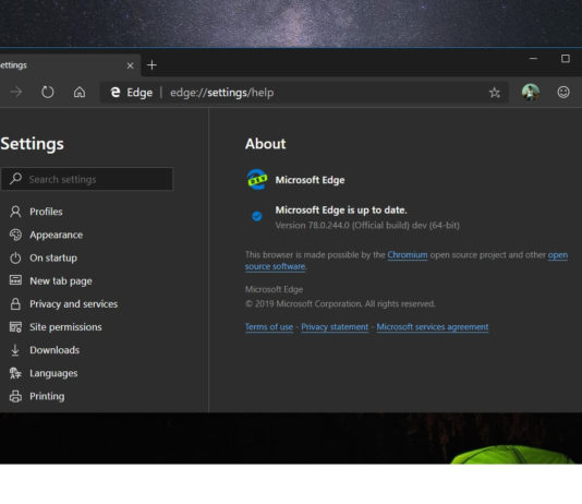 Microsoft Edge Dev on Windows