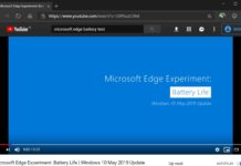 Microsoft Edge battery