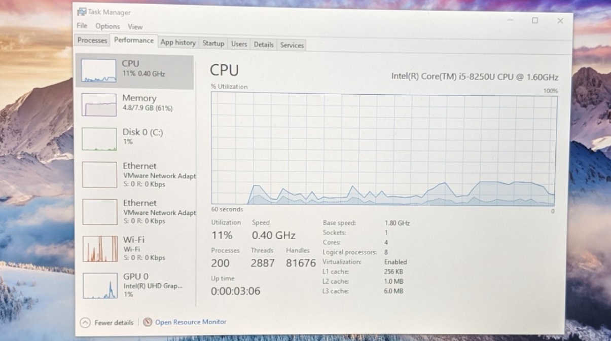 Surface Pro 6 CPU issue