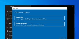 Windows 10 Reset
