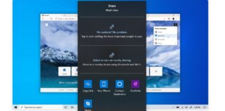 Windows 10 share dialog