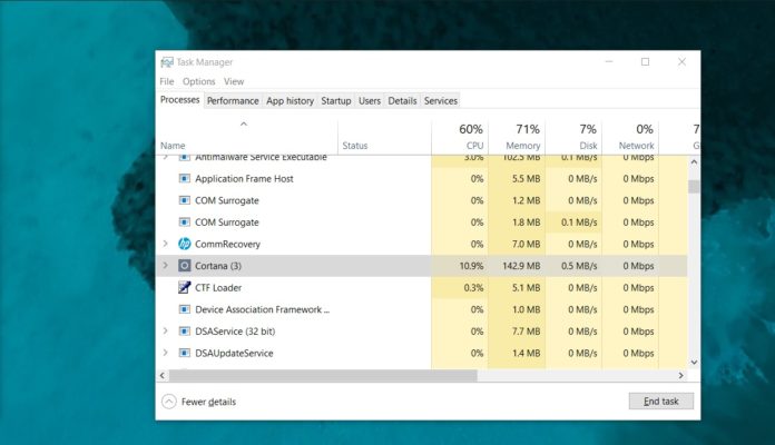 Windows Cortana usage