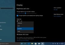 Display setting