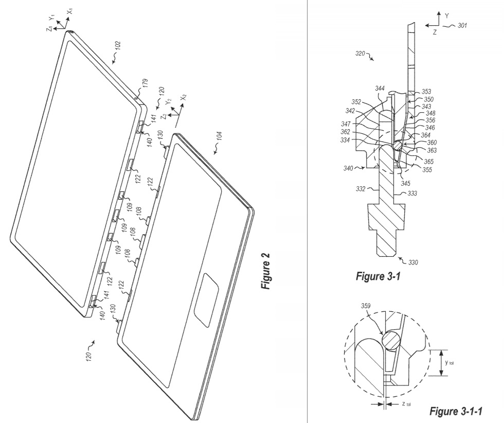 Surface hinge patent