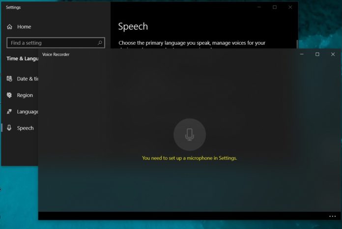 Windows 10 microphone