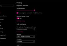 Windows 10 night light