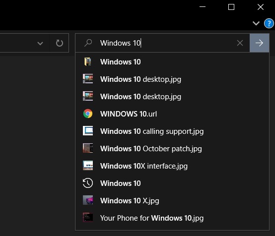 Windows 10 File Explorer