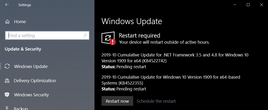 Windows 10 KB4522355