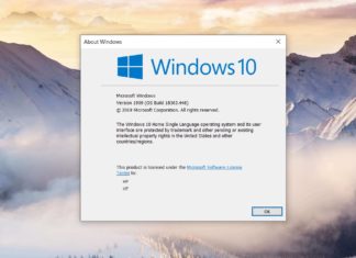 Windows 10 v1909