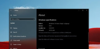 Windows 10 v1909