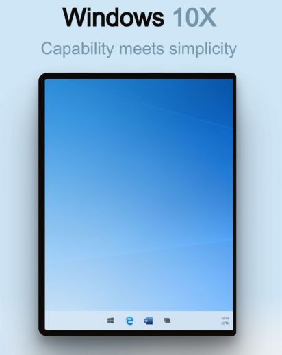 Windows 10X desktop