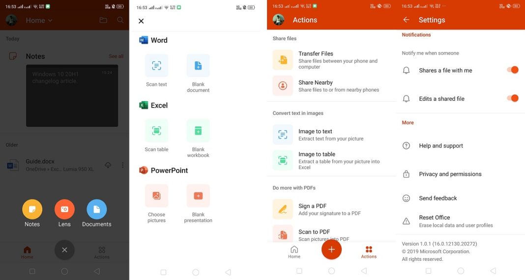 First look at Microsoft's unified Office app for Android