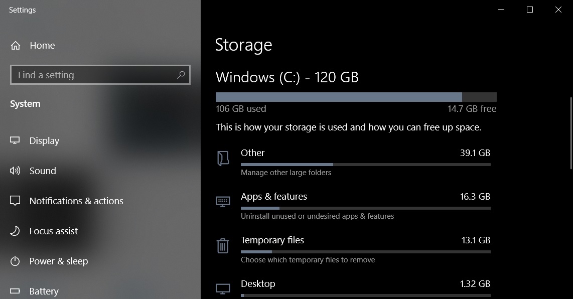 Storage Sense