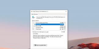 Windows 10 Disk Cleanup changes