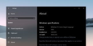 Windows 10 November 2019 Update