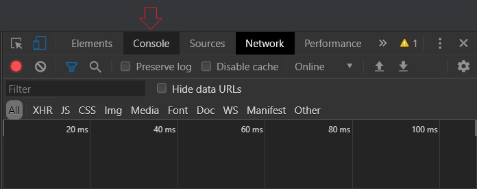 Chrome console option