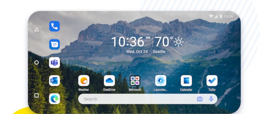 Microsoft Launcher landscape