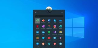 Start menu concept