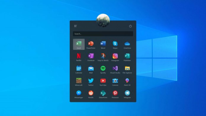 Start menu concept