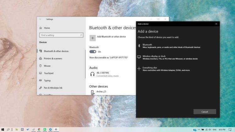 bluetooth update windows 10