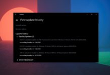 Windows 10 cumulative update