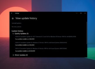 Windows 10 cumulative update