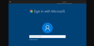 Windows 10 microsoft account