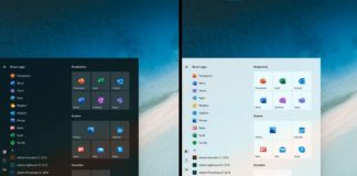 New Start menu