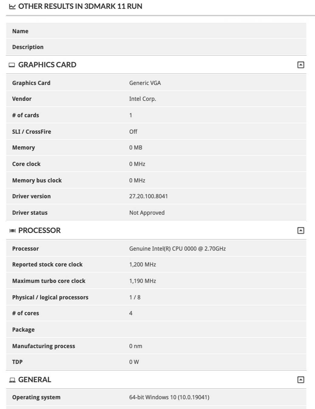 Surface Laptop benchmark