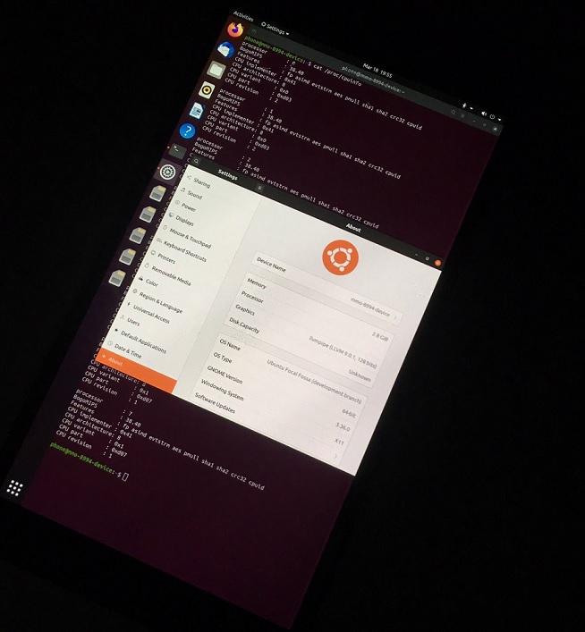 Lumia 950 XL with Linux