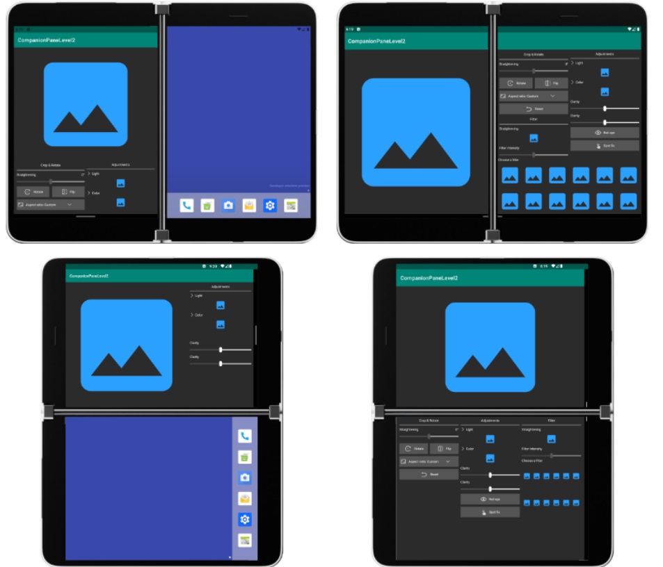 Surface Duo UI layout