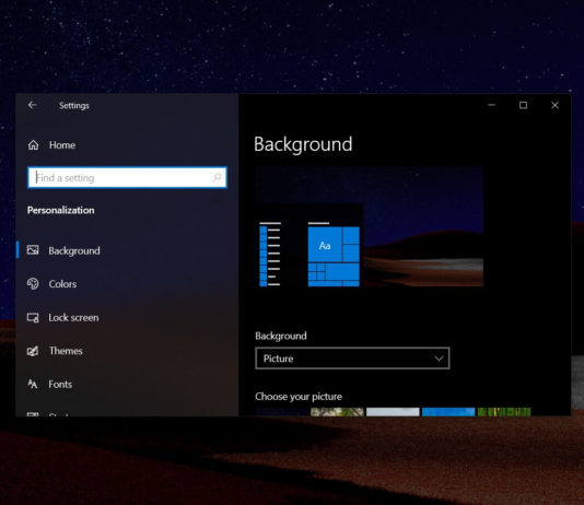 Windows 10 personalization