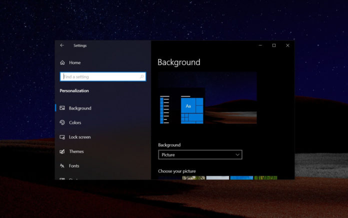 Windows 10 personalization