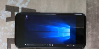 iPhone X with Windows 10