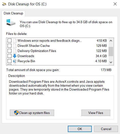 Disk Cleanup