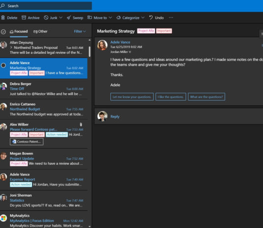 Outlook web