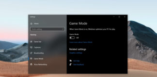 Windows 10 Game Mode