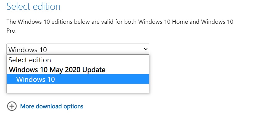 Windows 10 May 2020 Update ISO