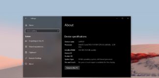 Windows 10 May 2020 Update system