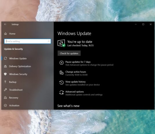 Windows 10 check for updates