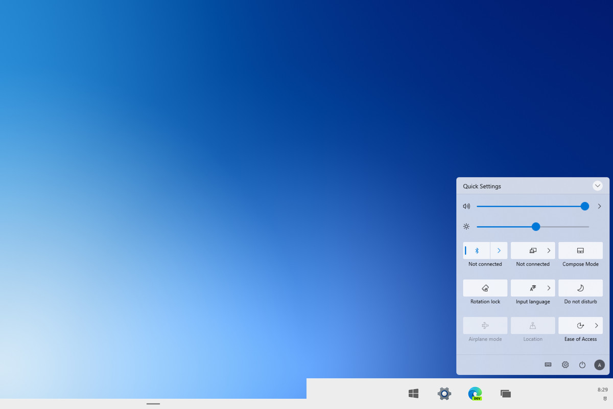 Windows 10X desktop