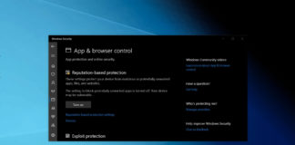 Windows Security app