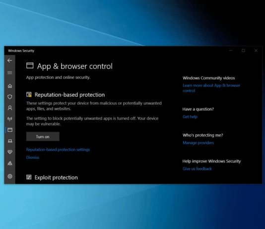 Windows Security app