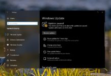 Windows Update page