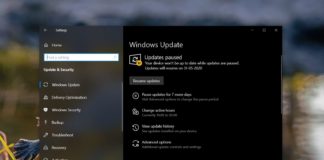 Windows Update page
