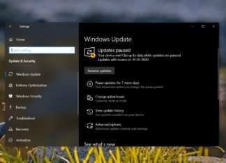 Windows Update page