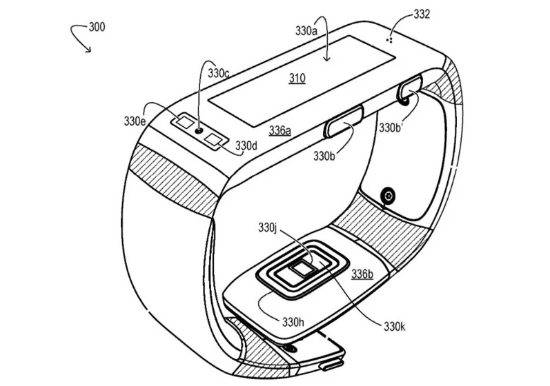 Microsoft fitness band patent